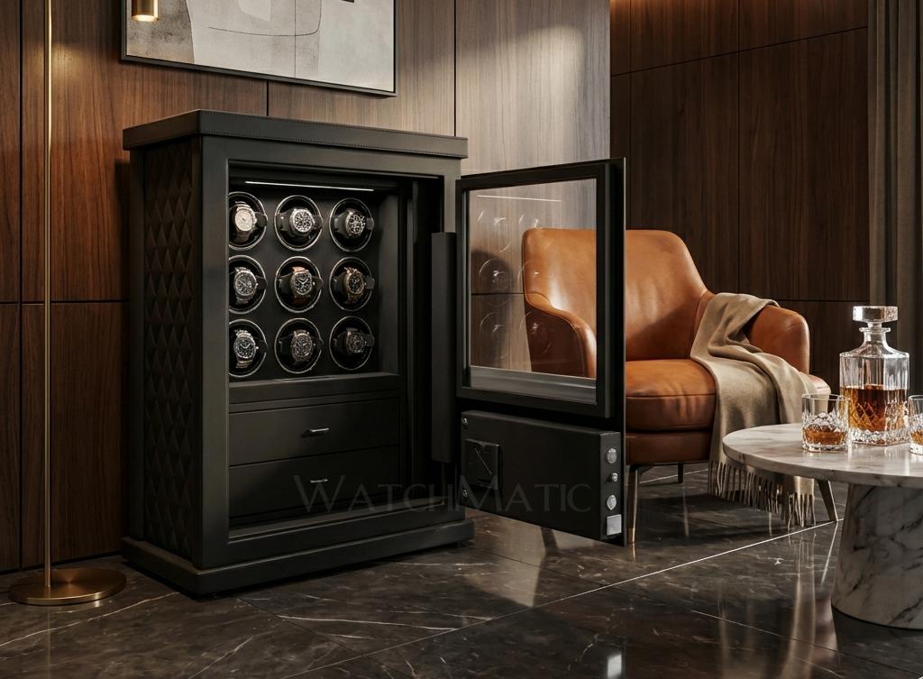 Individually shielded Japanese Mabuchi motor used in Watch Matic LLC safes to prevent magnetism