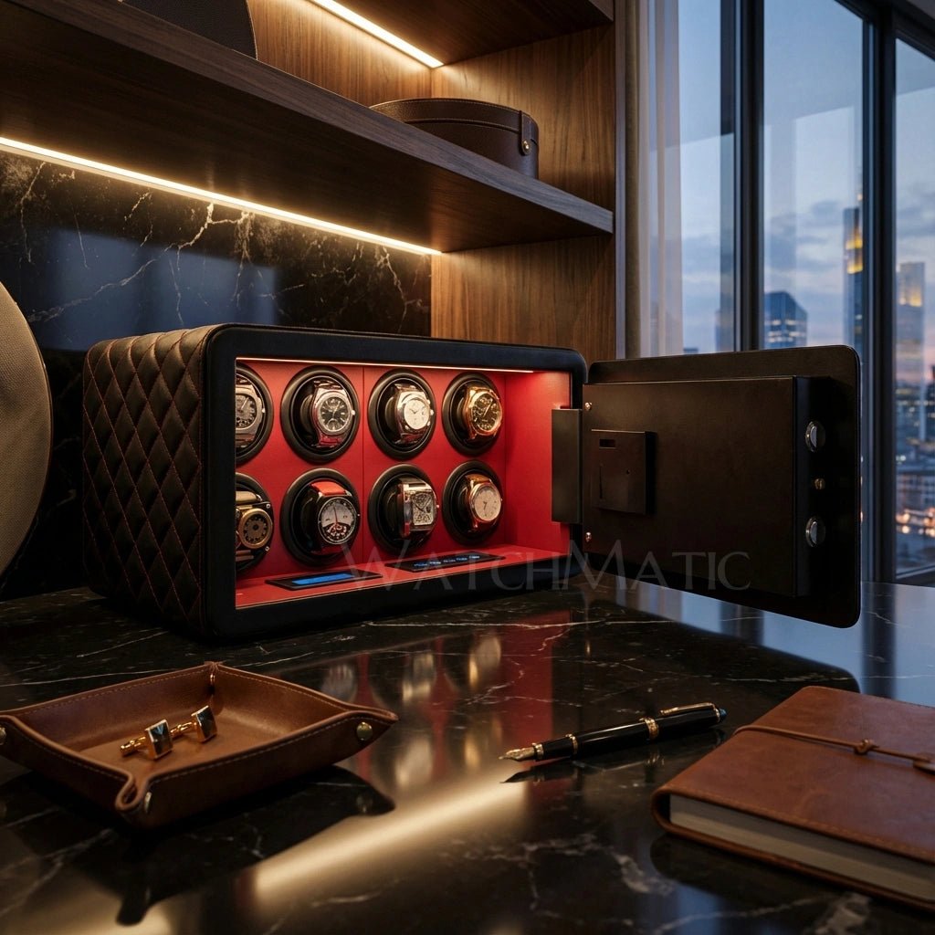 WatchMatic Fortis Series - Watch Winder Safe Box - WatchMatic