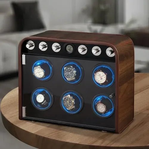 Hanos Luxury Wood Watch Winder - WatchMatic