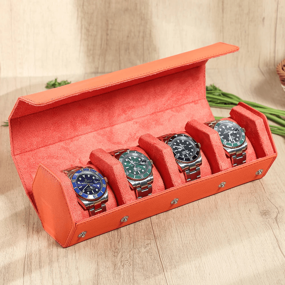 Hexagon Travel Quad Watch Case - WatchMatic