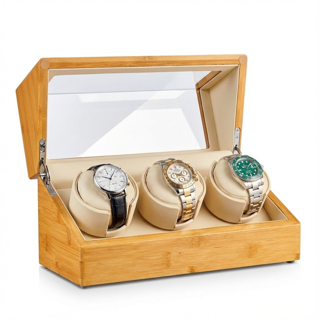 WATCHMATIC Cava Wood Watch Winder 14:3506863 Slot - WatchMatic